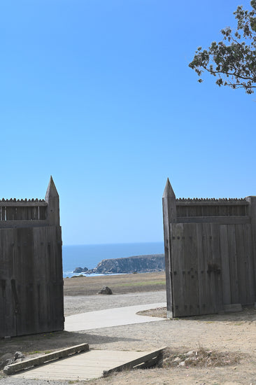 The majestic Sonoma Coast through the gates of Fort Ross Historic Park, an hour from our Sebastopol Hills Estate Vineyard wine tasting room.