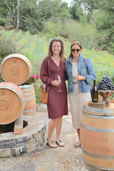 Sebastopol Estate Vineyard Winery guests enjoying our Russian River Valley Chardonnay.
